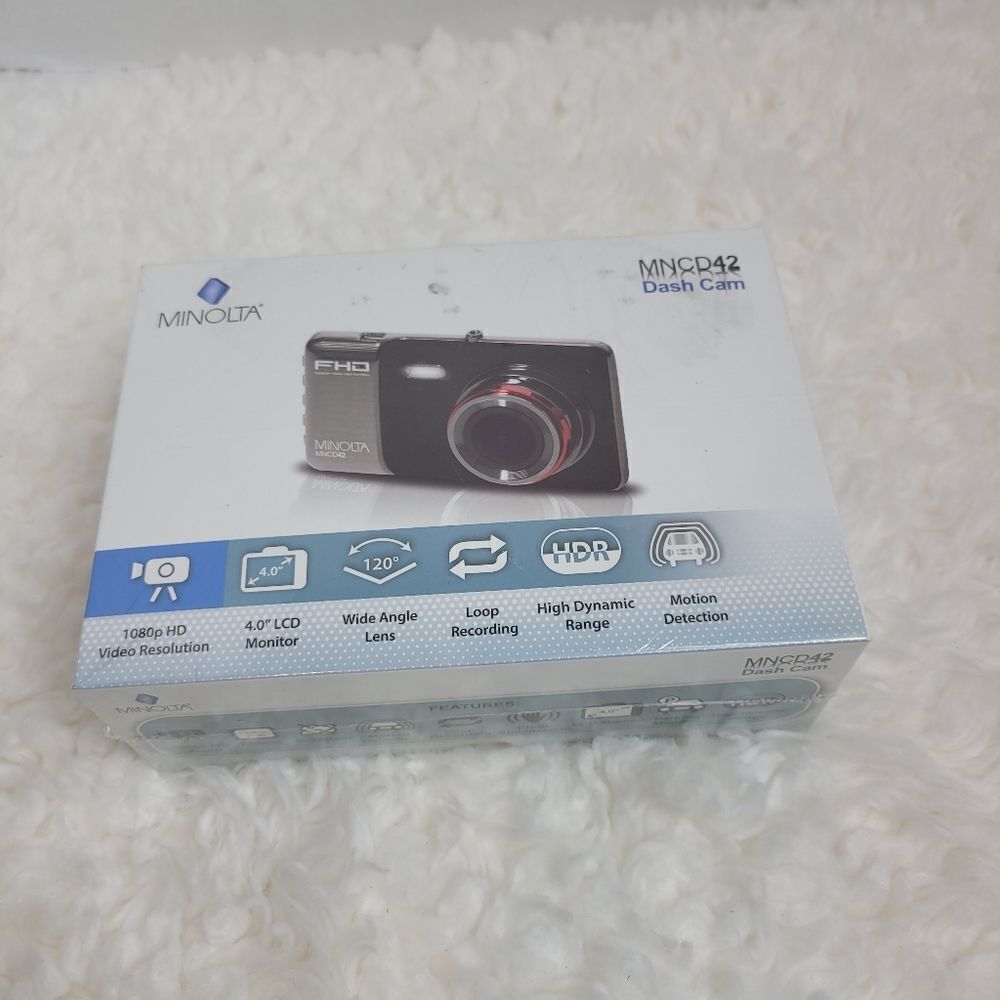 Minolta MNCD42 Full HD 4" LCD Screen Dash Camera MNCD42 Gray